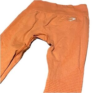 GymShark Vital‎ Seamless 2.0 Leggings OBCH Orange Womens Small B1A2B